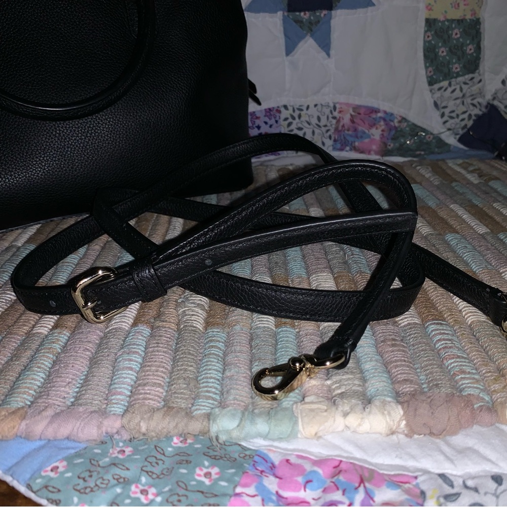 AUTHENTIC ♠️ Kate Spade Satchel & Crossbody (Black color) (Medium size) - Picture 12 of 13